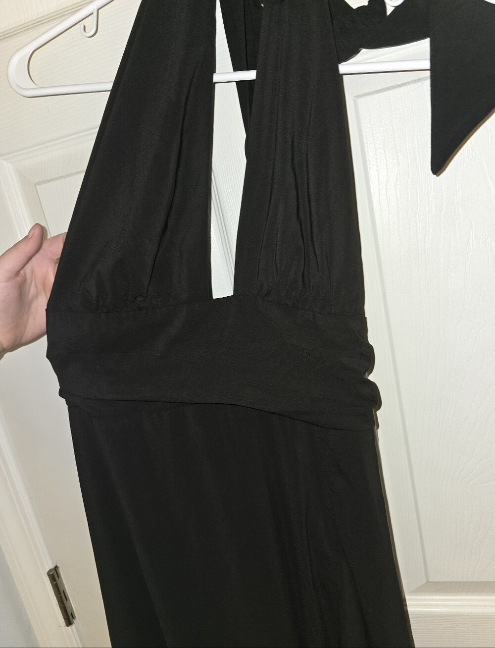 Black Halter Maxi Dress